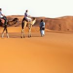 Sanddünen in der marokkanischen Sahara